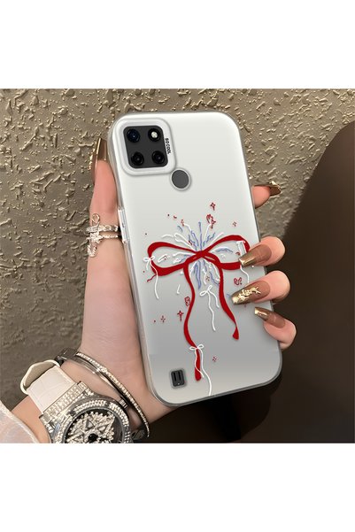 CHICASELUX Realme C25Y/C21Y Compatible Romantic Bow and Star Case, Fashionabl...