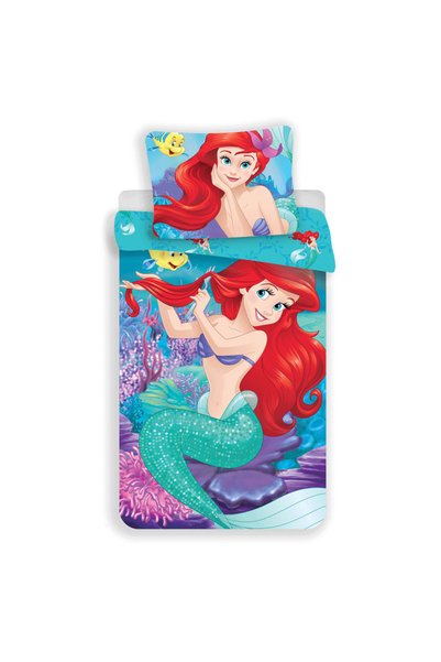 Jerry Fabrics Set 2 piese lenjerie de pat Javoli, Disney Princess, Bumbac, 14...