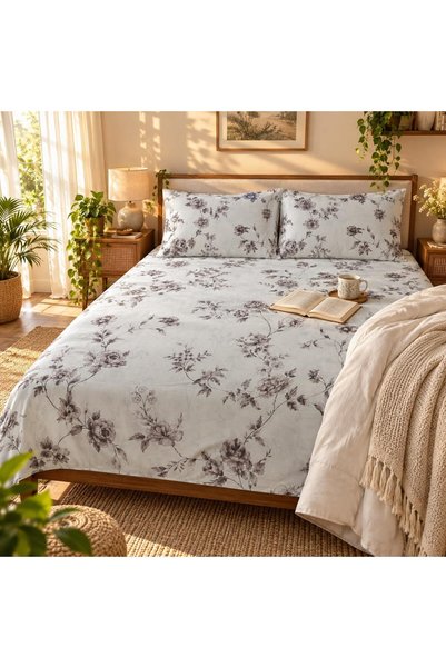 Generic Turkish Style King Size Flat Bedsheet Set, 3 Pieces, 260 x 240 cm, 1 ...