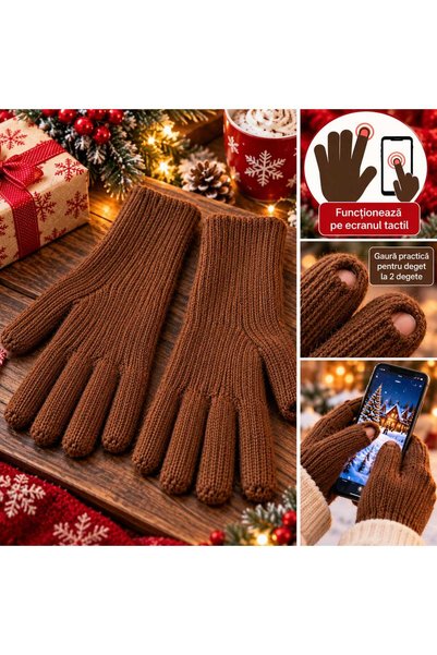 Generic Brand Knitted Touchscreen Gloves for Women,