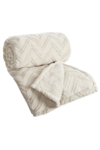 Design 91 Patura 170x210 Bej Brad – o patura confortabila din fleece pentru d...