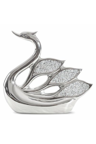 Eurofirany Figurina decorativa, 27x8x26cm, argintie