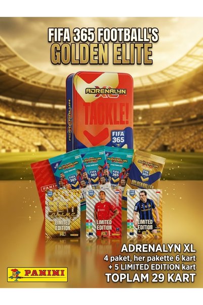 Panini ADRENALYN XL FIFA 365 METAL KUTU (GOLDEN ELITE) 2027