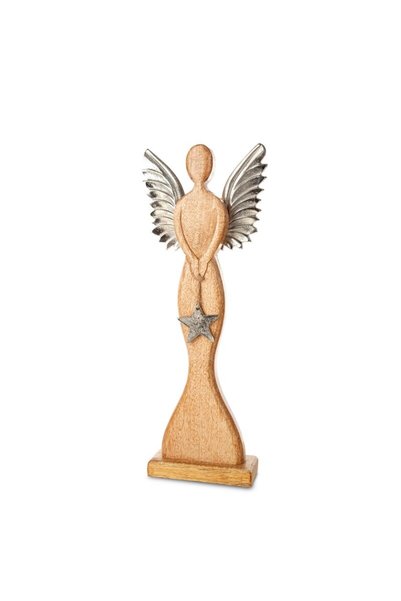 Eurofirany Figurina decorativa de Craciun, Eurofirany, inger, maro si arginti...