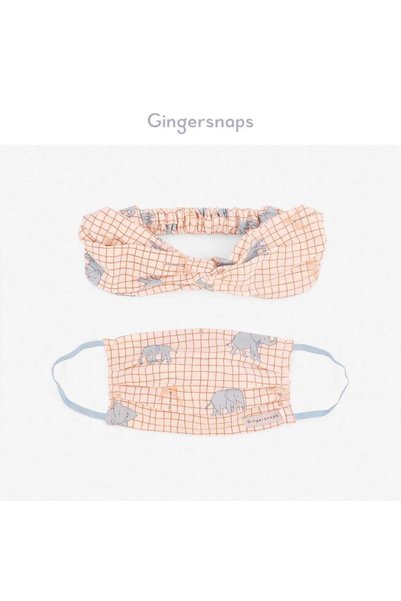 Gingersnaps قناع بناتي منقوش للأطفال