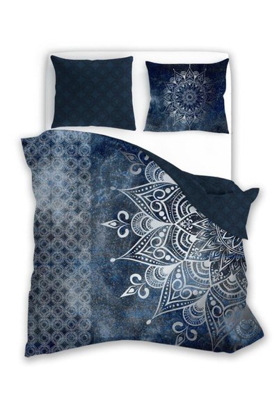 Faro Set lenjerie de pat Pure Mandala, 140x200cm, granat, perna 70x90cm