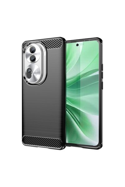 BURAQ For OPPO Reno11 Pro Global Carbon Fiber Brushed Texture TPU Phone Case(...