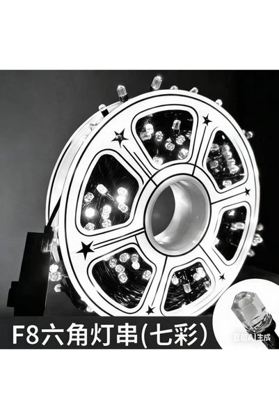 OEM LED лента на ролка, шестоъгълни накрайници, 500 LED, 50 м, студено бяло