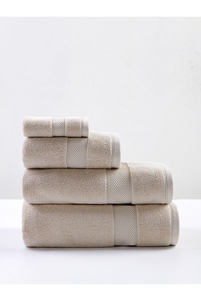 Karo Prosop, Leo, bej deschis, 30 x 30 cm, 650 g/m², frotir, bumbac 100%