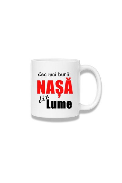 Fabricacucadouri.ro Cana ceramica 380 ml – Cea mai buna nasa din lume – text ...