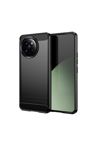 BURAQ For Xiaomi Civi 4 Pro Carbon Fiber Brushed Texture TPU Phone Case(Black)