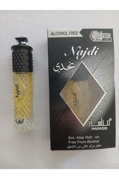 MANASIK Parfum concentrat bărbătesc, Najdi Attar, roll-on, fără alcool, 6ml