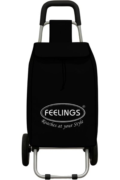 Feelings عربة تسوق قابلة للطي مع عجلات |   حقيبة أمتعة قماشية |   عربة محمولة...