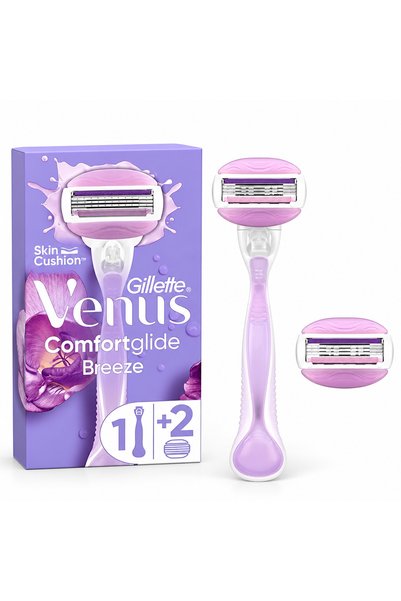 Venüs ماكينة حلاقة جي فينوس كومفورت جلايد بريز + شفرتين بديلتين
