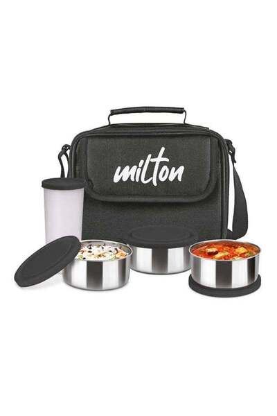 Generic Milton Stainless Steel Lunch Box Tiffin – 3 Stainless Steel Container...