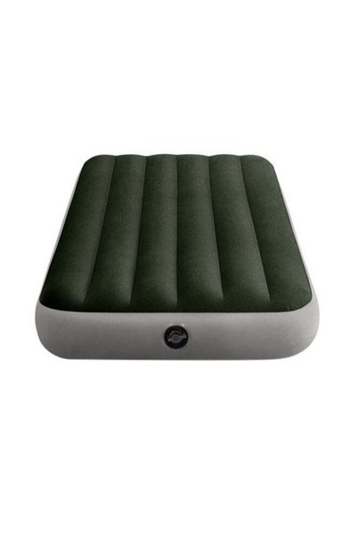Intex Twin Dura-Beam Prestige Downy Airbed With Electric Pump 191x99x25 cm