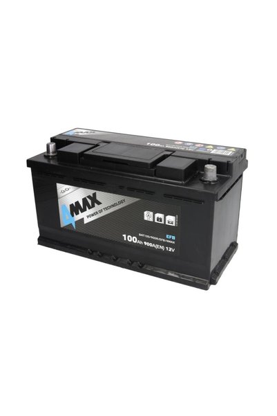 4Max Baterie auto Start-Stop EFB 100Ah 900A (DREAPTA +) BAT100/900R/EFB/4MAX ...