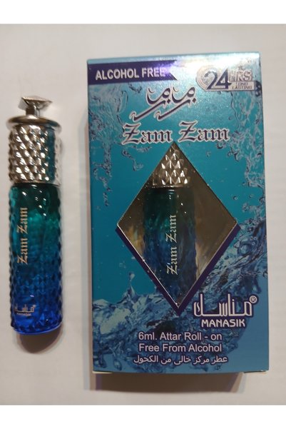 MANASIK Parfum concentrat, unisex Zam Zam Attar, roll-on fără alcool, 6ml