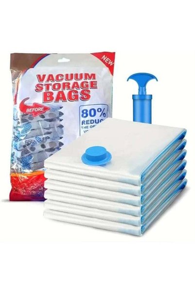 Generic MOMENT 5 Pack Vacuum Storage Bags, Space Saver Bags With Suction Pump...
