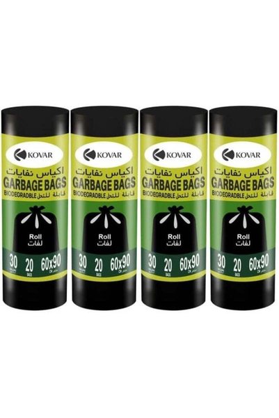 Generic Kovar Biodegradable & Antibacterial Garbage Bags - 30 Gallon, 60X90Cm...