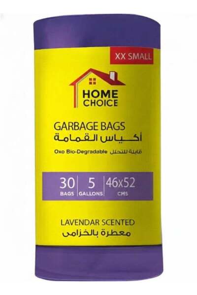 Generic HOME CHOICE 5 Gallons Scented-LAVENDER, Pack of 90-Pieces, Size 46*52...