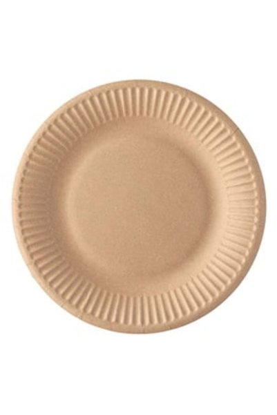 ANTBRO Set 10 Farfurii din Carton Craft 19.5cm, Compostabile fără Plastic, AN...