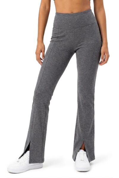 OtherMax Colanți Sport Damă Yoga Evazați Extra Lungi Gri M