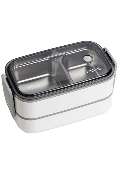 Generic MahMir Stainless Steel Lunch Box - Insulated Bento Box Multifunctiona...