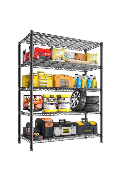 Generic Solerconm 5-tier Storage Shelf Heavy Duty Shelving Unit, 115 x 45 x 1...