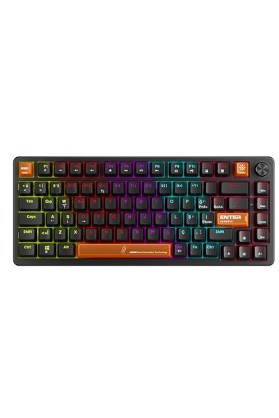 Claw's Pyra 83 Tuşlu Knob Kontrollü Rainbow Aydınlatmalı Gaming Klavye – Turu...