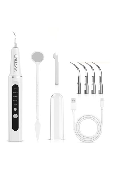 VASTiKO Aparat detartraj ultrasonic SK-A28, 5 moduri, lumina LED, oglinda den...