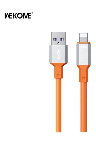 WK Wdc-17i Καλώδιο USB-A σε Lightning Πορτοκαλί 1.2μ