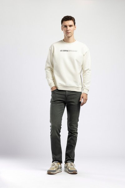 Lee Cooper Jagger Erkek Slim Straight Normal Dar Kesim Jean Gri