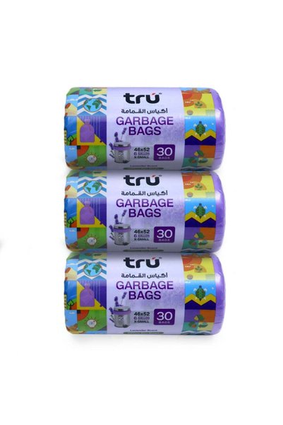 Generic Tru Pack of 3 - Lavender Scented Garbage Bags, 6 Gallon, Compact Roll...
