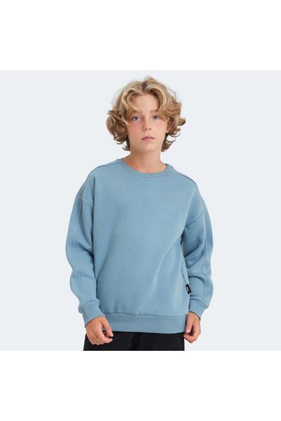 Slazenger لوغان سويت شيرت أزرق للأطفال للجنسين ST24WC011-440