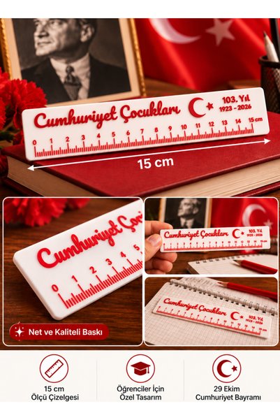 Printech3d 29 Ekim Cumhuriyet Bayramı Hediyelik – Cumhuriyet Çocukları 15 cm ...