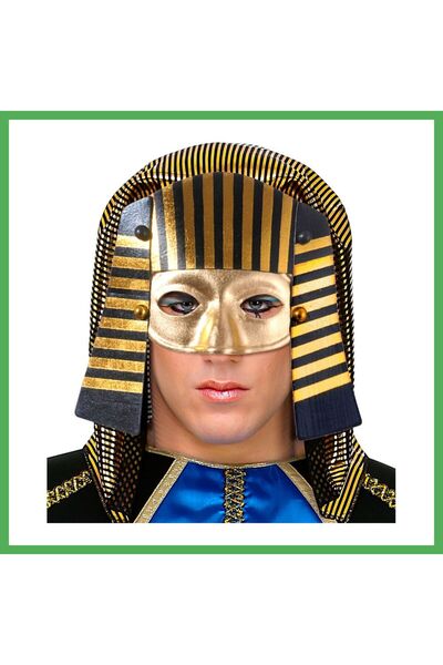 Nur store Çanta قناع الفرعون المصري مع جهاز مطاطي 21x23 سم BEZOSS