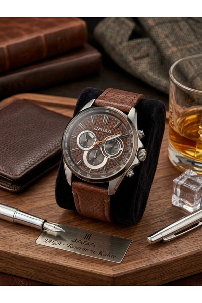 Jaga Special Series Brown Cord Classic Men's Watch