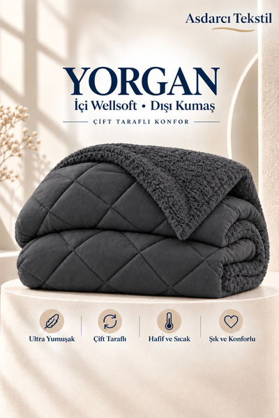 Peacock Welsoft Çift Kişilik Yorgan Ultra Yumuşak Peluş