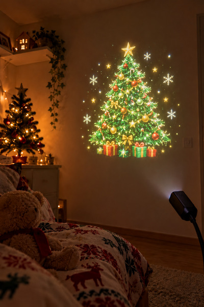 Dessa Mini Proiector LED de Crăciun, Lumini Decorative cu Proiecții Tematice ...