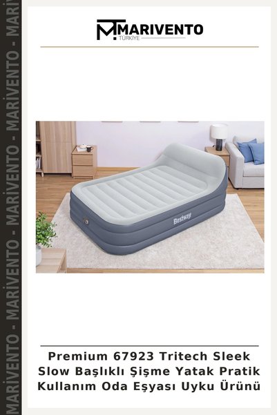 Marivento Premium 67923 Tritech Sleek Slow Başlıklı Şişme Yatak Pratik Kullanım Oda Eşyası Ürünü