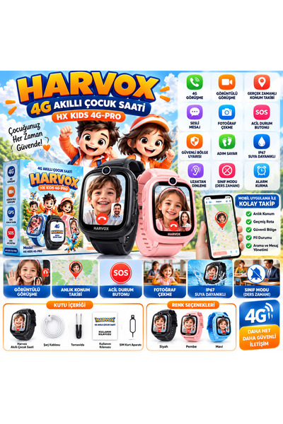 KVKA HX KIDS 4G-PRO Akıllı Çocuk Saati ⌚📱