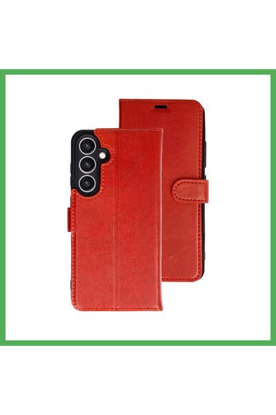 Nur store Çanta Samsung Galaxy S26 FE Trend S Plus Flip Case - Red BEZOSS