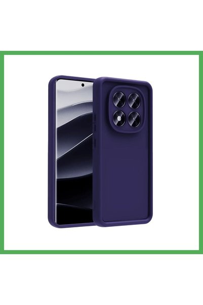 Nur store Çanta ريدمي نوت 15 برو 5G متوافق مع فيرا سيليكون - أزرق داكن BEZOSS
