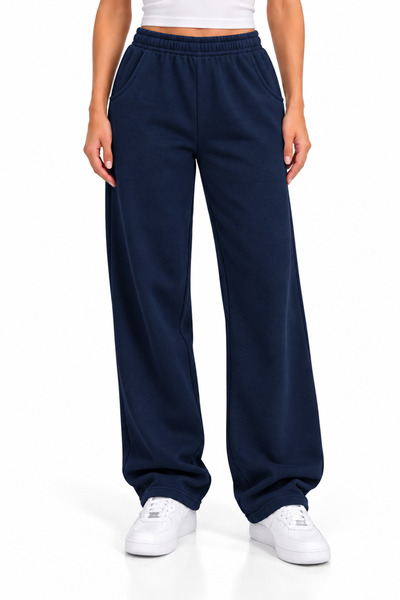 ENB1R MODA Pantaloni de trening UNISEX supradimensionați, cu picior larg, cu ...