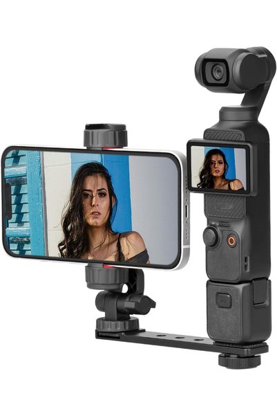 TERRIFI Phone Holder Mount for DJI Osmo Pocket 3, Metal Expansion Adapter Cli...