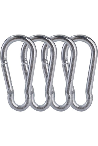 Pro7 Carabiner Snap Hook - 4 Piece 10x100mm - Carabiner Spring Snap Hooks wit...