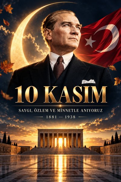 toreksan reklam 10 Kasım Atatürk’ü Anma Sınıf Brandası 100×150 cm – Okul Pank...