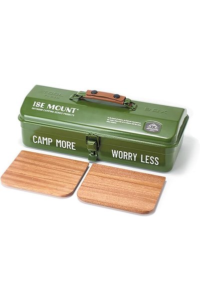 GENERAL Metal Tool Box Green صندوق عدة معدني للتخييم