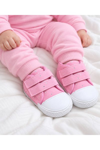 Minissa Baby First Step Shoes, Non-Slip Sole Baby Booties with Velcro